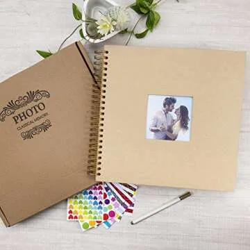12 x 12 DIY Scrapbook Photo Album for Weddings and Memories