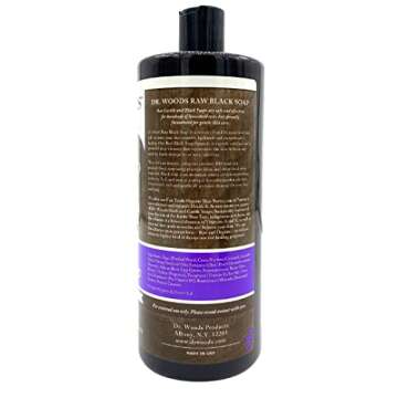 Dr. Woods Raw Black Liquid Body Wash with Organic Shea Butter - All Natural & Eco-Friendly Cleansing...