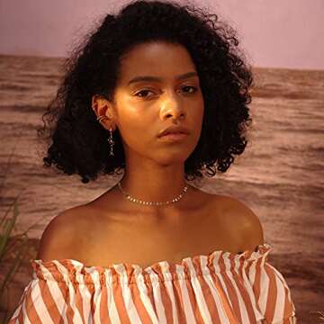 Fettero Cute Choker Necklace for Women Colorful Daisy Flower Choker Cute Chain Choker Necklace Delic...