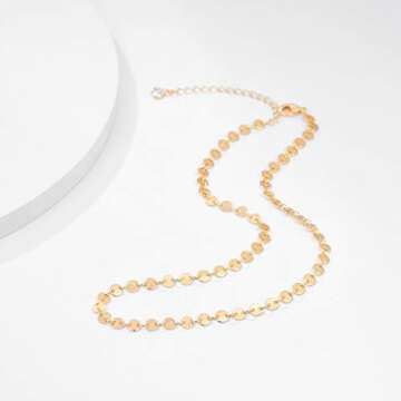 Fettero Cute Choker Necklace for Women Colorful Daisy Flower Choker Cute Chain Choker Necklace Delicate Fashion Gold Dainty Simple Necklace for Women Jewelry Gifts - Lucky Star