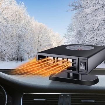 Portable Car Heater Fan, 12V 150W Car Defroster Defogger Heater, 2 in 1 Heating and Cooling Car Heat...