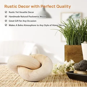 Handmade Wooden Chain Decor for Elegant Home Styling