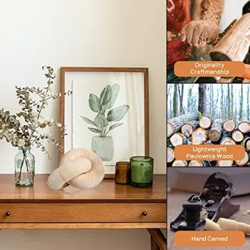 Handmade Wooden Chain Decor for Elegant Home Styling