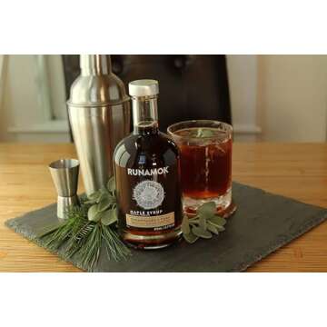 Runamok Maple Syrup Sugarmaker's Dark - Grade A Vermont Maple Syrup, Dark Color, Robust Taste | Pure Wood Fired Maple Syrup & 100% Natural | Classic Breakfast & Pancake Syrup | 12.68 Fl Oz (375mL)