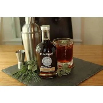 Runamok Maple Syrup Sugarmaker's Dark - Grade A Vermont Maple Syrup, Dark Color, Robust Taste | Pure Wood Fired Maple Syrup & 100% Natural | Classic Breakfast & Pancake Syrup | 12.68 Fl Oz (375mL)