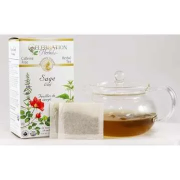 CELEBRATION HERBALS Sage Leaf Organic 24 Bag, 0.02 Pound