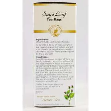 CELEBRATION HERBALS Sage Leaf Organic 24 Bag, 0.02 Pound