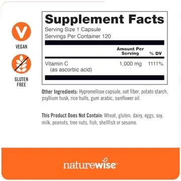 NatureWise 1000mg Vitamin C Capsules - Immune Support