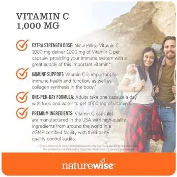 NatureWise 1000mg Vitamin C Capsules - Immune Support