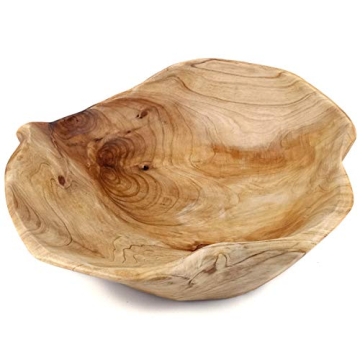 Hand-Carved EWEIGEER Wooden Serving Bowl for All Occasions