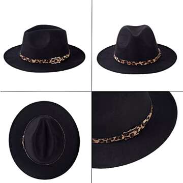 Chic Nakiwi Women's Wide Brim Fedora Panama Hat