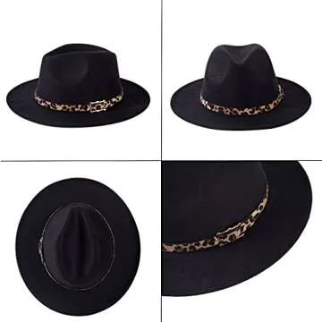 Chic Nakiwi Women's Wide Brim Fedora Panama Hat