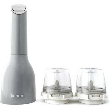 FinaMill Battery Operated Salt and Pepper Grinder Set