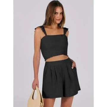 Stylish ANRABESS Women's 2 Piece Summer Set for Beach