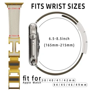 Luxury Leather Magnetic Band for Apple Watch Ultra Series