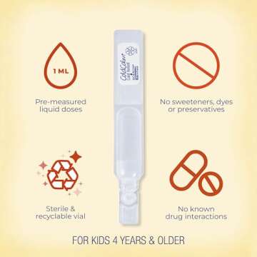 Boiron ColdCalm Kids Single-Use Drops for Relief from Cold Symptoms of Sneezing, Runny Nose, and Nasal Congestion - Sterile and Non-Drowsy Liquid Doses - 30 Count