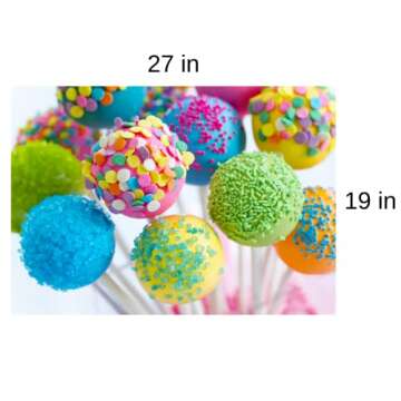 I.C.STORE - Cake Pops - Puzzle - 1000 Piece Jigsaw Puzzle - Puzzle 1000 Pieces - Puzzles for Adults 1000 Piece - Jigsaw Puzzles - 1000 Pieces Puzzle (Colorful) (Cake Pops)
