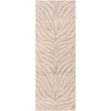 Hauteloom Manteca Zebra Print Runner Rug for Indoor Spaces