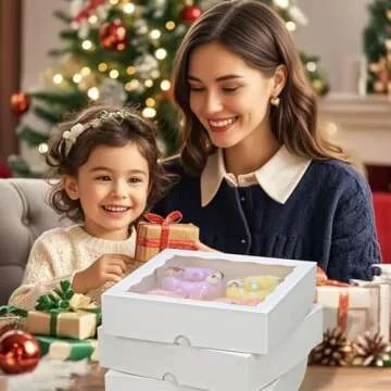 Elegant RomanticBaking 15pcs Bakery Boxes with Window