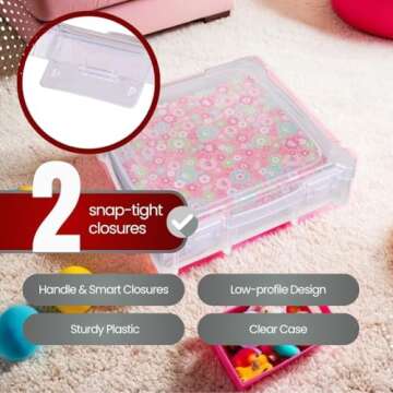 ArtBin Essentials 12x12 Craft Storage Box, Durable Organizer