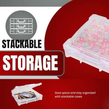 ArtBin Essentials 12x12 Craft Storage Box, Durable Organizer