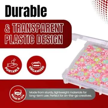 ArtBin Essentials 12x12 Craft Storage Box, Durable Organizer