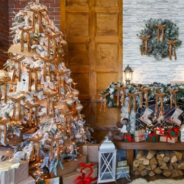 Elegant Glitinsel Velvet Bows for Christmas & Weddings