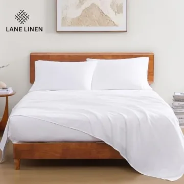 LANE LINEN Organic Cotton Queen Sheet Set - Luxury Sleep