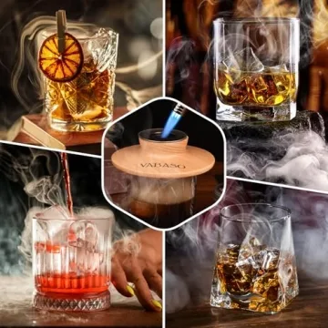 Cocktail Smoker Kit with 6 Wood Chips and Torch