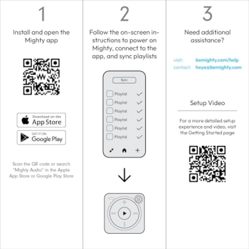 Mighty 3 Portable Spotify and Amazon Music Player