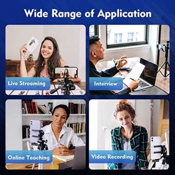 TUTGLOBAL New Mini Wireless Microphone for iPhone iPad Android,Lavalier Microphone for Video Recording,2 Pack iPhone Mic Crystal Clear Recording with USB-C for Podcast Microphone,4 Extra Windscreens