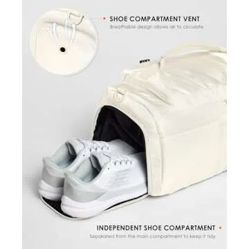 Stylish 30L Gym Backpack with Shoe Compartment