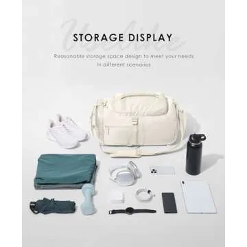 Stylish 30L Gym Backpack with Shoe Compartment