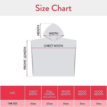 Disney Girls Hooded Poncho Towel for Bath Swim