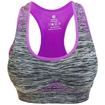 Women's High Impact Pocket Sports Bra Set for Yoga