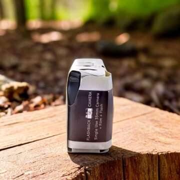 Weddingstar Disposable Camera with Flash - Single Use 35mm Film Camera for Wedding or Party Favors - Vintage (10 Pack)