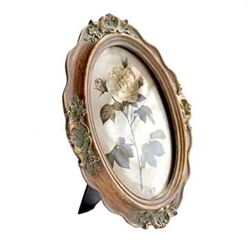 CISOO Antique Bronze Oval Picture Frame 5x7 Inch