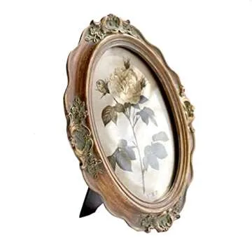 CISOO Antique Bronze Oval Picture Frame 5x7 Inch