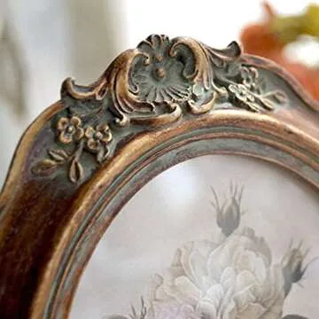 CISOO Antique Bronze Oval Picture Frame 5x7 Inch