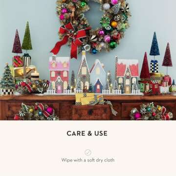 MACKENZIE-CHILDS Granny Kitsch Illuminated Retro Tree, Christmas-Village Tree Decor