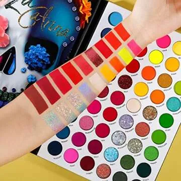 DE'LANCI Colorful 54-Color Eyeshadow Palette for All