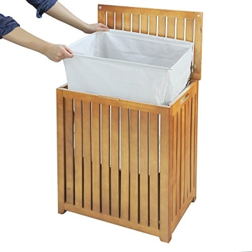 Stylish Oceanstar Bamboo Laundry Hamper for Easy Storage