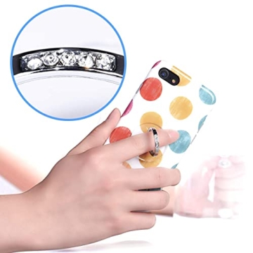 Phone Ring Holder Grip - Clear 360° Rotation