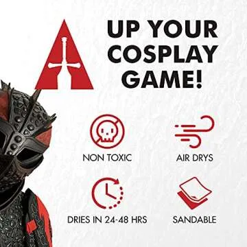 Cosplay Apprentice - Foam-mo, Foam Clay Cosplay, Lightweight Sculpting Foam, Air Dry Clay for Cosplay and Costumes, 300g