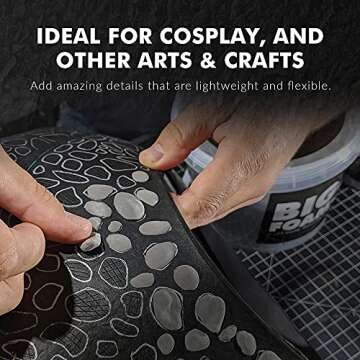 Cosplay Apprentice - Foam-mo, Foam Clay Cosplay, Lightweight Sculpting Foam, Air Dry Clay for Cosplay and Costumes, 300g