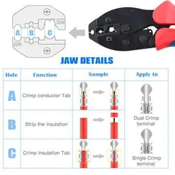 Glarks 25Pcs Ratchet Spark Plug Wire Crimper and 180 Degree/90 Degree/Straight Spark Plug Coil Terminals Boots Set for Crimping and Stripping Spark Plug Ignition Wire