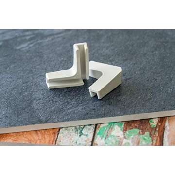 SnapIt Brackets for SnapIt Photo Backdrop Board for Flat Lay or Food Photography Background, Durable Realistic Backgrounds for Jewelry, Makeup, Product, Compatible with SnapIt Boards Only (5mm)