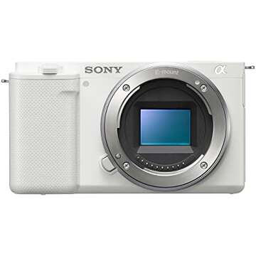 Sony ZV-E10 Mirrorless Alpha APS-C Interchangeable Lens Vlog Camera (Body, White) ILCZV-E10/W | Offi...
