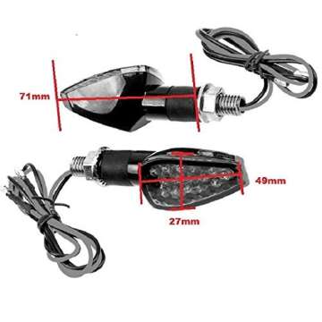 Motorcycle Turn Signal Light For Aftermarket Universal Sport Bike Street Bike