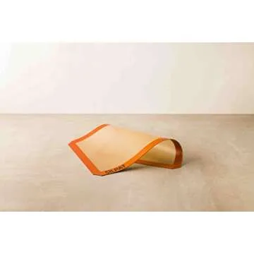 Silpat The Original Silicone Baking Mat with Storage Band, Half Sheet Size, 11-5/8" x 16-1/2" (AE420295-40)